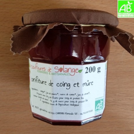 Confiture de Coing et Mûres Bio (200g)